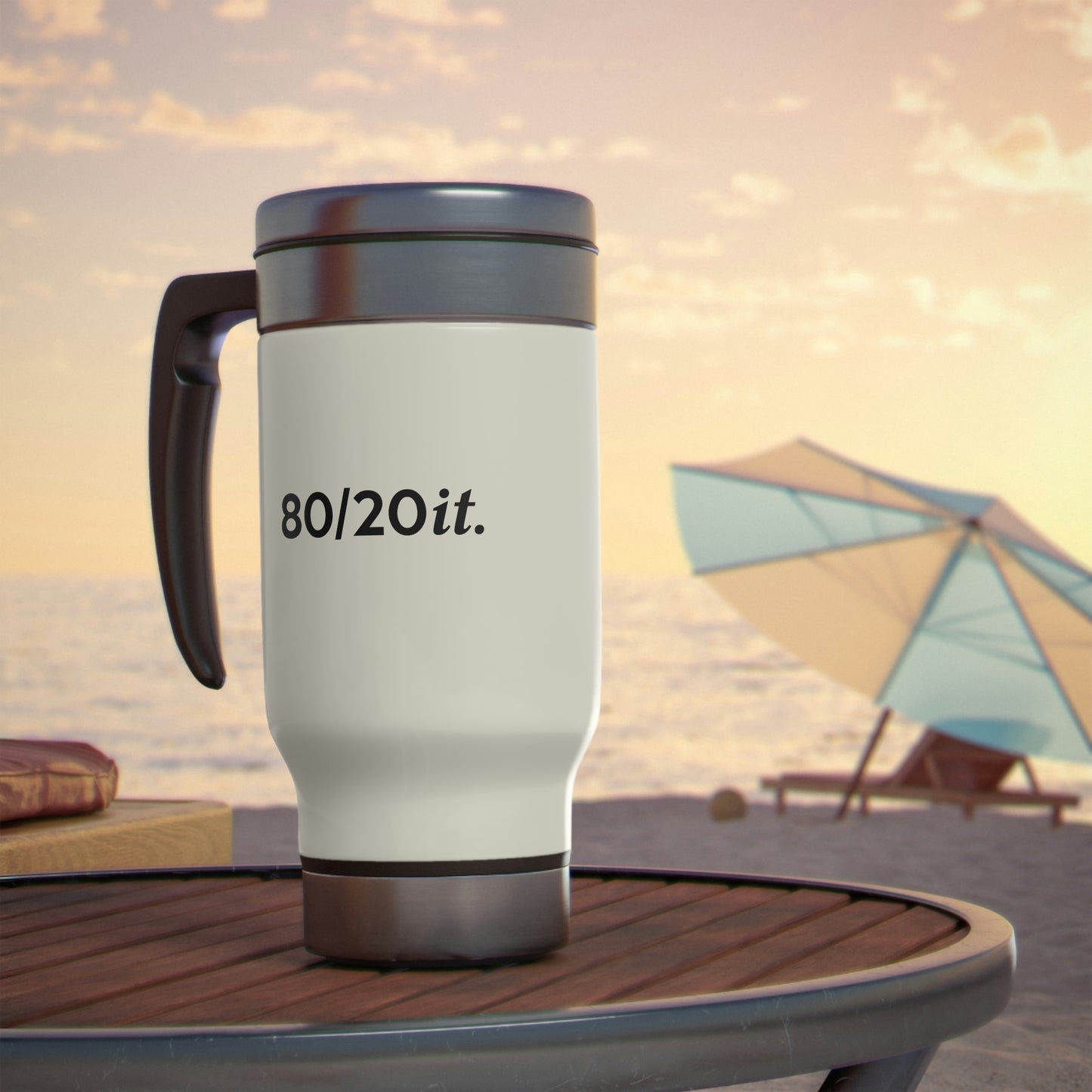 80/20it. Stainless Steel Travel Mug