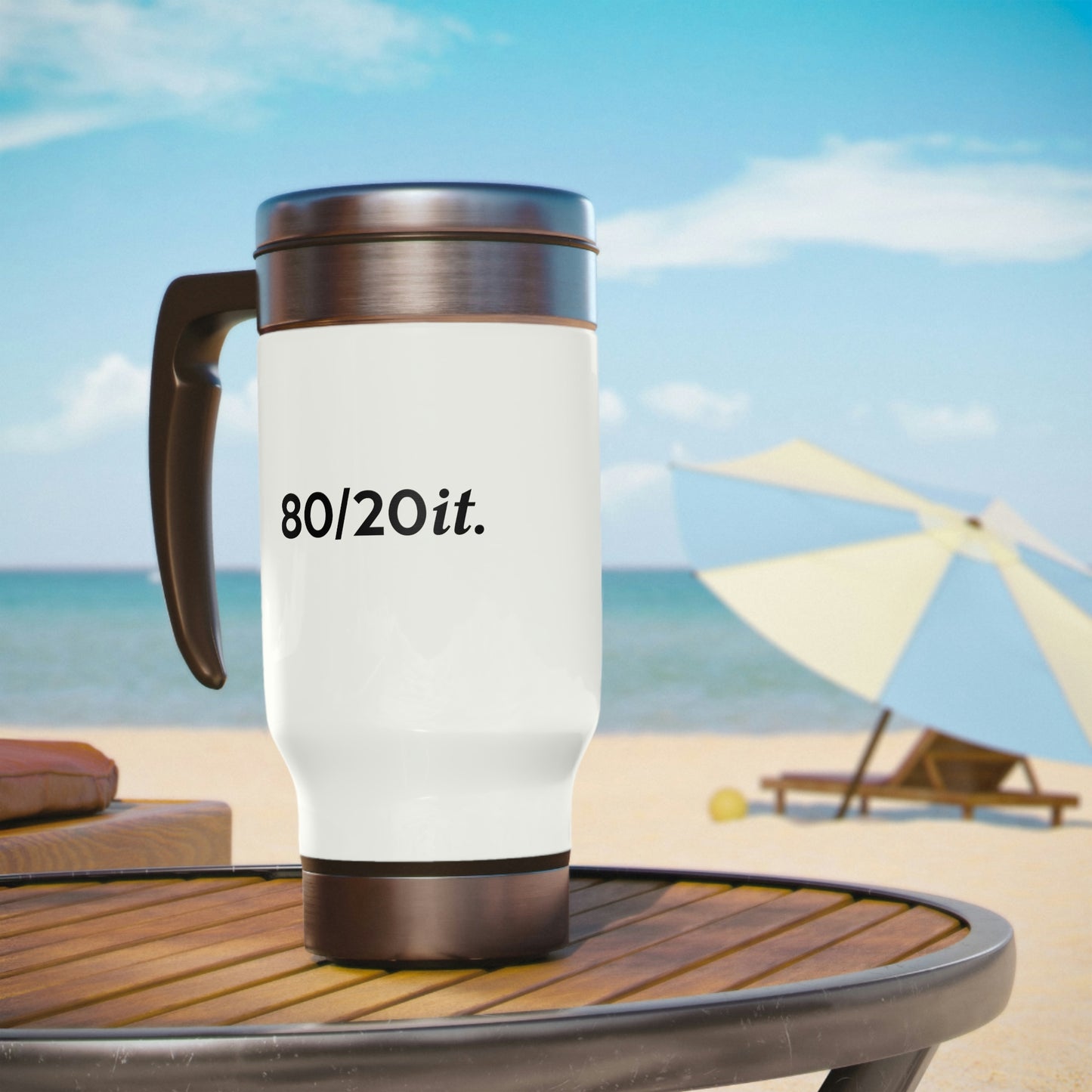 80/20it. Stainless Steel Travel Mug